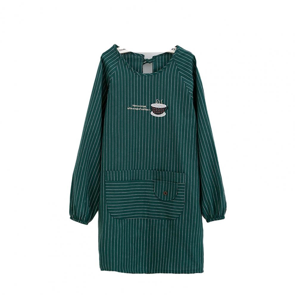 Modern Apron Long Lasting Machine Washable Comfortable Adjustable Straps Adult Smock Aprons: Green