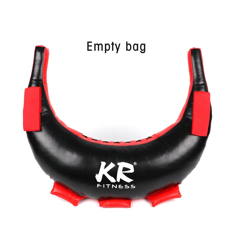 5-25kg bulgarsk power bag pu skinn mma bokseboksing boksesekk fitness sandsekker vekttap trening sandsekker tomme: 10kg / Svart, rød