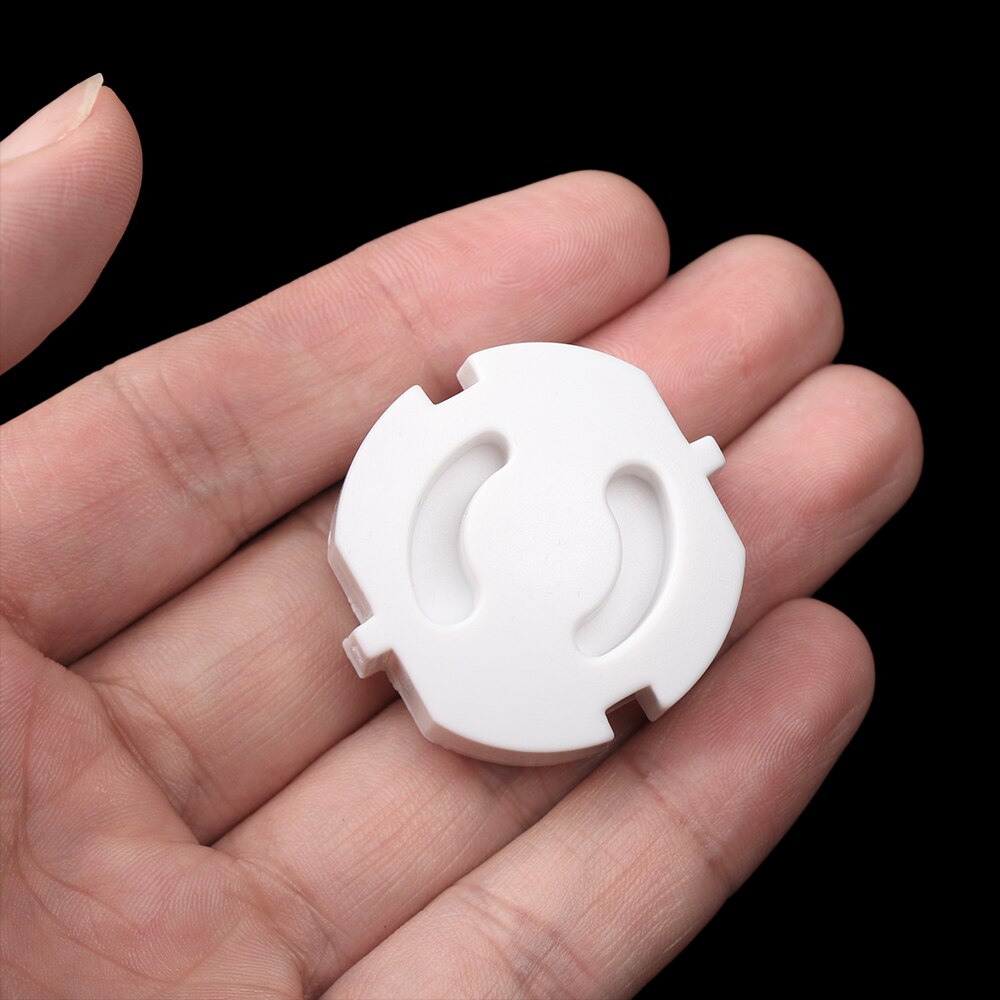 10 pièces bébé sécurité rotation européenne Standard couverture 2 trous rond électrique Protection enfants prise en plastique sécurité serrures accessoires