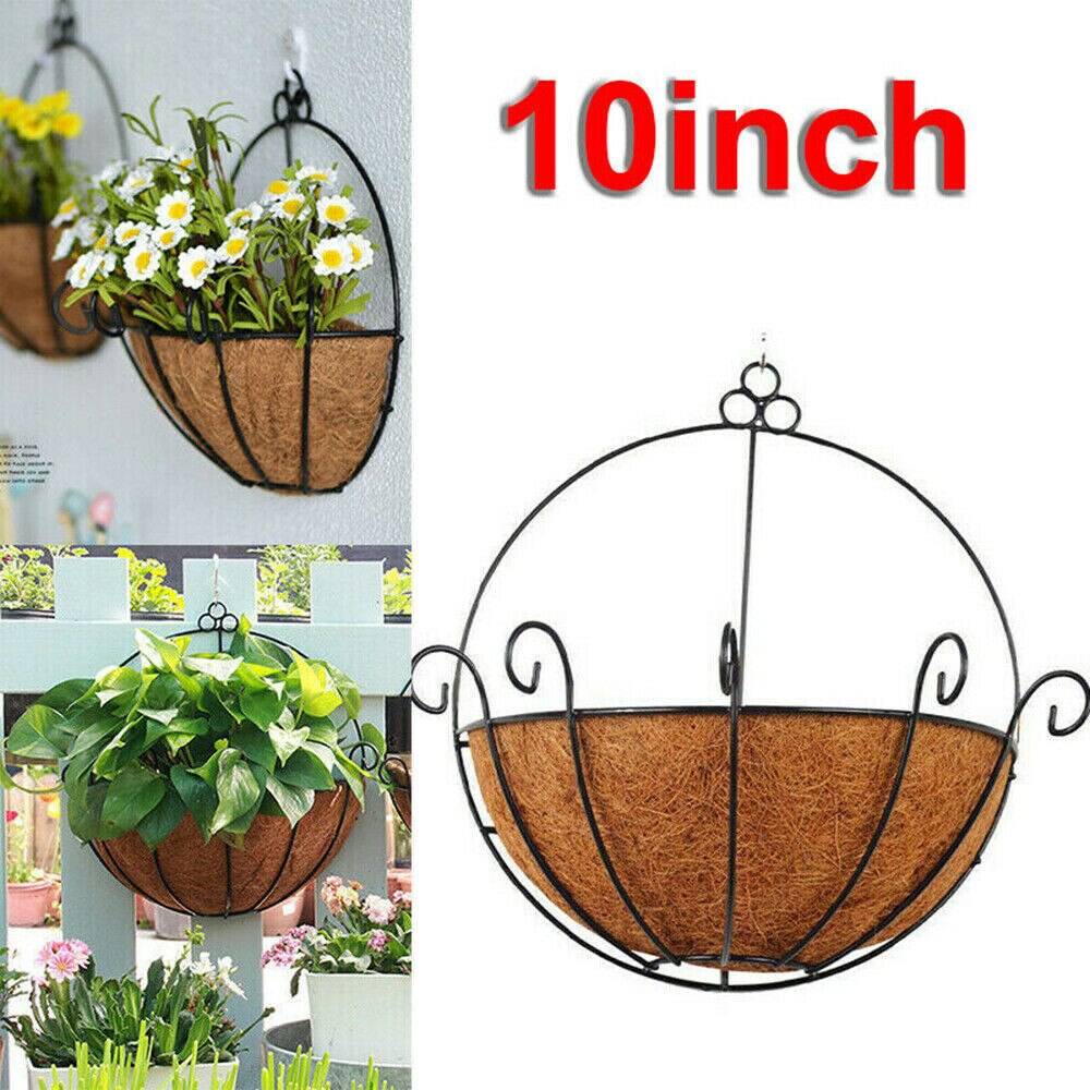 Demi-cercle fleur panier plante Pot support tenture murale maison jardin décoration Garten Pflanze Blume Vase Hangenden Korb