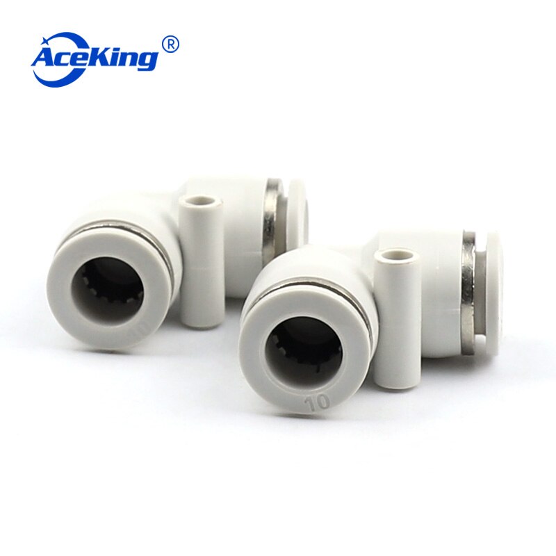 PV plastic L-shaped elbow pv-4 / 6 / 8 / 10 / 12 / 14 / 16 pneumatic gas tube cylinder quick plug connector