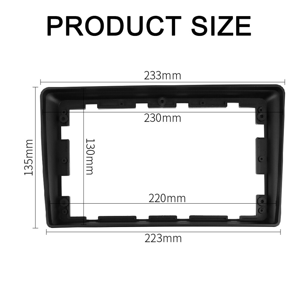 Autoradio Fascia Voor Kia Sorento 9 Inch Frame Stereo Dvd-speler Installeren Surround Trim Panel Dubbel Din Gezicht plaat Bezel