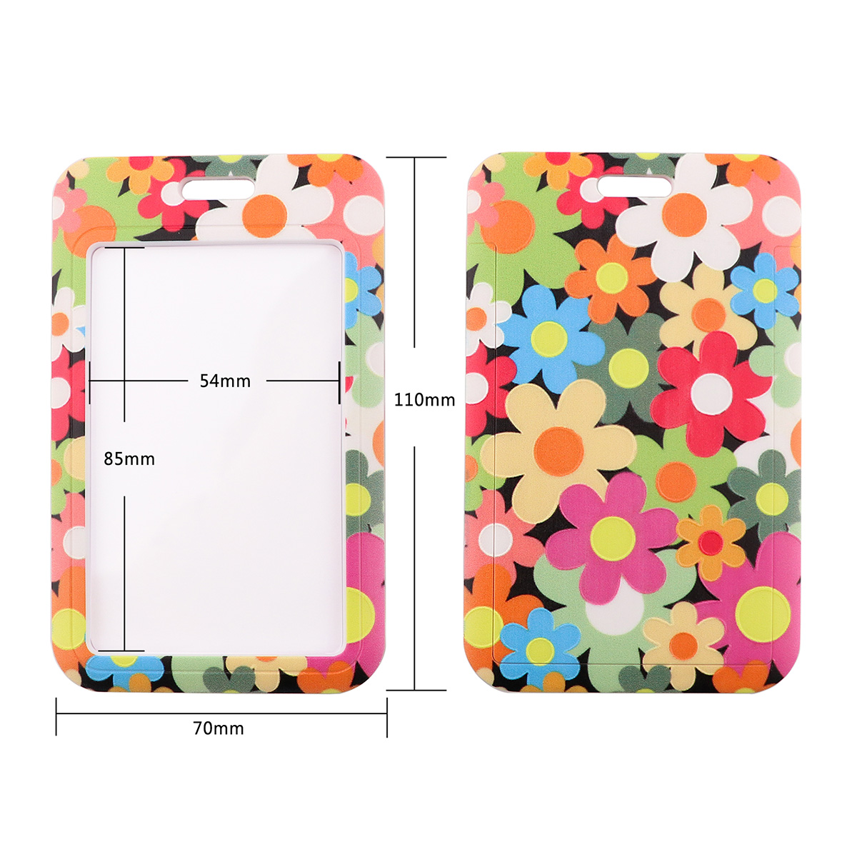 ER1823 Daisy Sunflower Lanyard Card ID Holder Car KeyChain ID Card Pass Gym Phone Badge Key Ring Holder Jewelry: 13