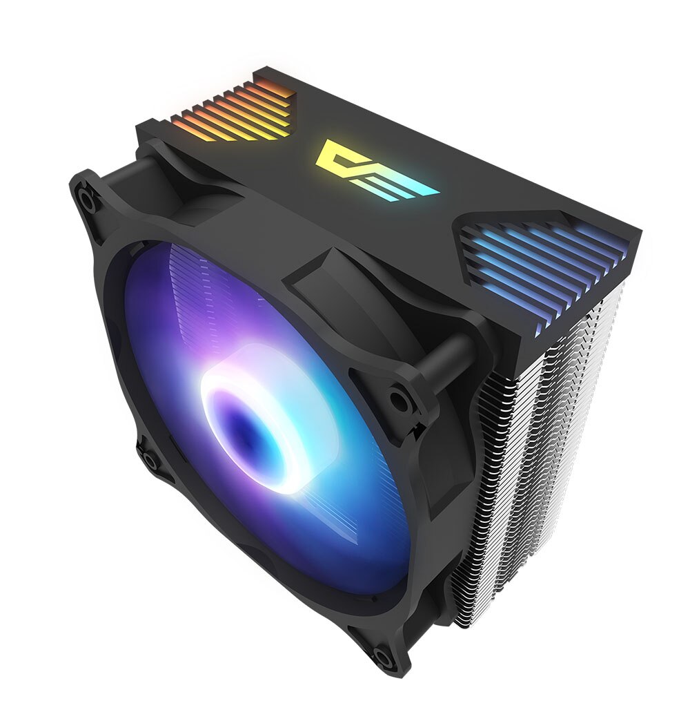 Darkflash CPU Cooler aura sync ARGB Lights 4 Heatpipes 120mm Silent PWM Fan RGB heatsink CPU Cooling Radiator LGA 1155/AM4 AMD: darkair led ver