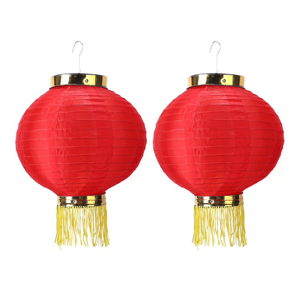 2 Stuks Ronde Lantaarn Chinese Licht Ballen Voor Bruiloft Verjaardag Decor Ambachtelijke Diy Opknoping Lantaarn Jaar Party decor: Reds 2pcs 30cm