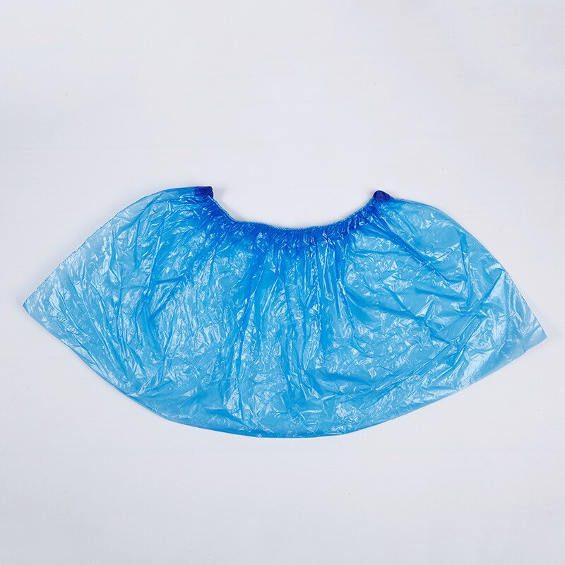 Blue Plastic Disposable Shoe Covers Rain Outdoor Carpet Waterproof Shoe Cover Dispenser Cycling Overshoes Protector