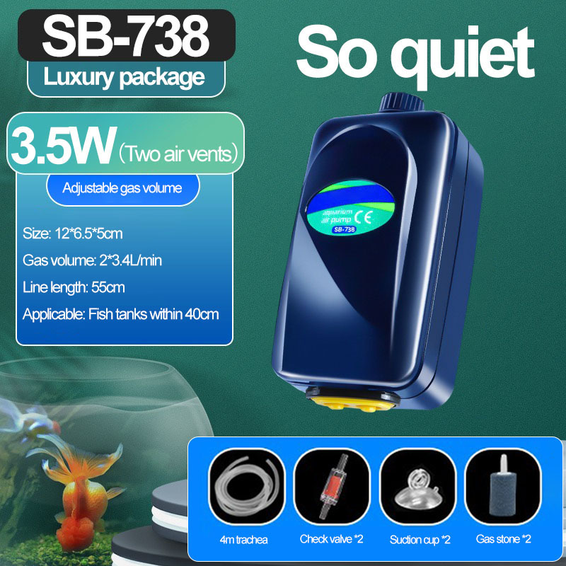 Fish Tank Oxygen Pump 220 240V Ultra Quiet Aquarium Air Pump Aerator for Home Aquarium: Red