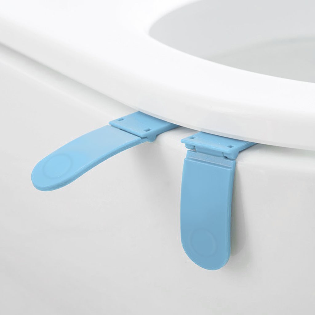 Foldable Toilet Seat Lifting Handle Lift Raise Lower Lid Handle Grip Cleaner 3Pc