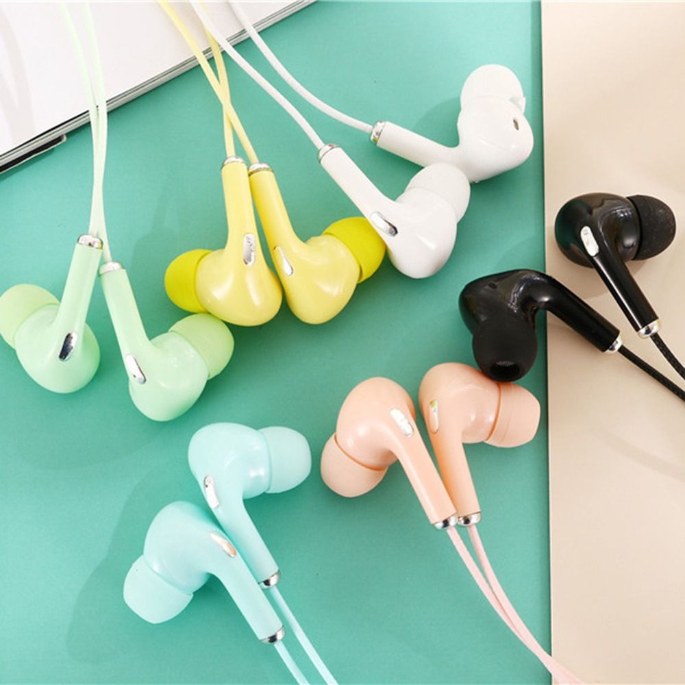 High Definition Bedrade Oortelefoon 3.5Mm In-Ear Bediening Draagbare Sport Bedrade Headset Met Microfoon Bedrade Koptelefoon Voor Mobiele Telefoons
