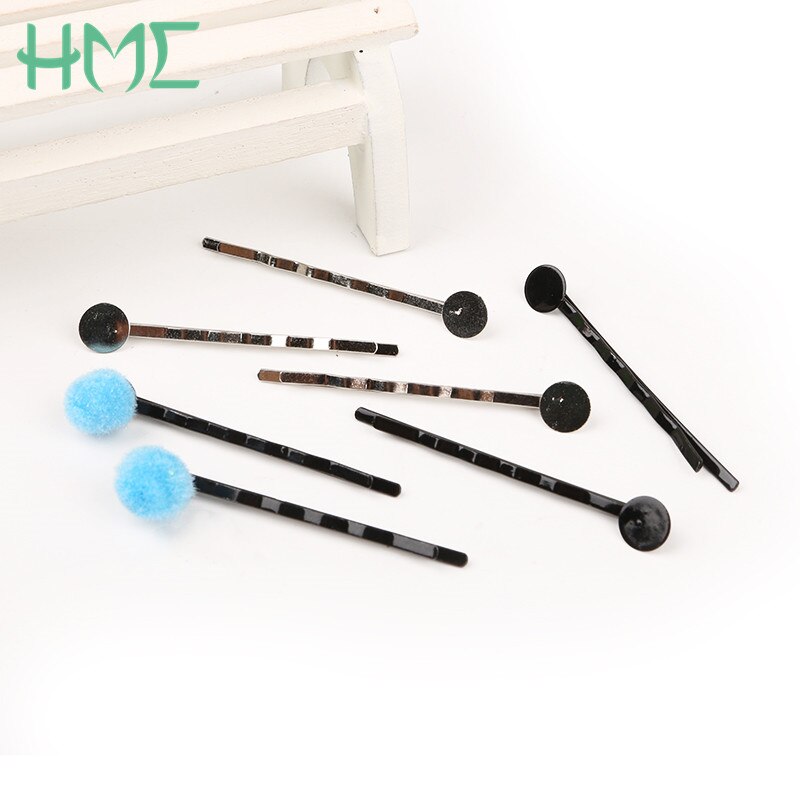 20pcs/bag Iron Hair Ornaments Duckbill Folder Waves Hairpins Base For Hair Clip Claw Findings Jewelry Making