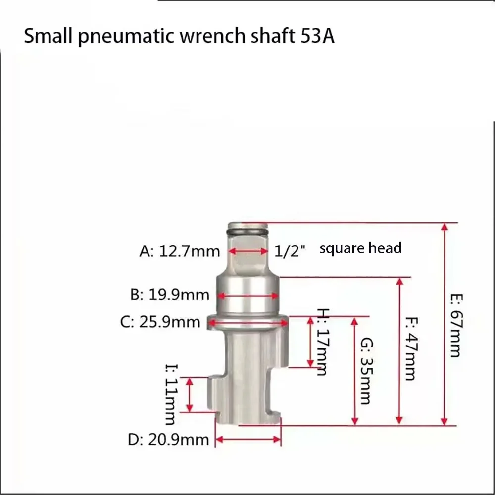 1PC 1/2 3/4 1" inch Pneumatic Tools Air Impact Wrench Anvil Driver spindle Axis Hammer block Repair Parts: Blue