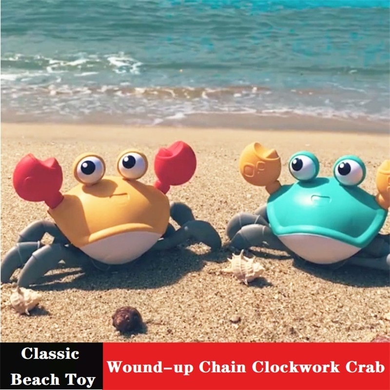 Leuke Cartoon Dier Krab Klassieke Baby Water Strand Speelgoed Drijvende Trekken Clockwork Kinderen Strand Zwembad Bad Speelgoed