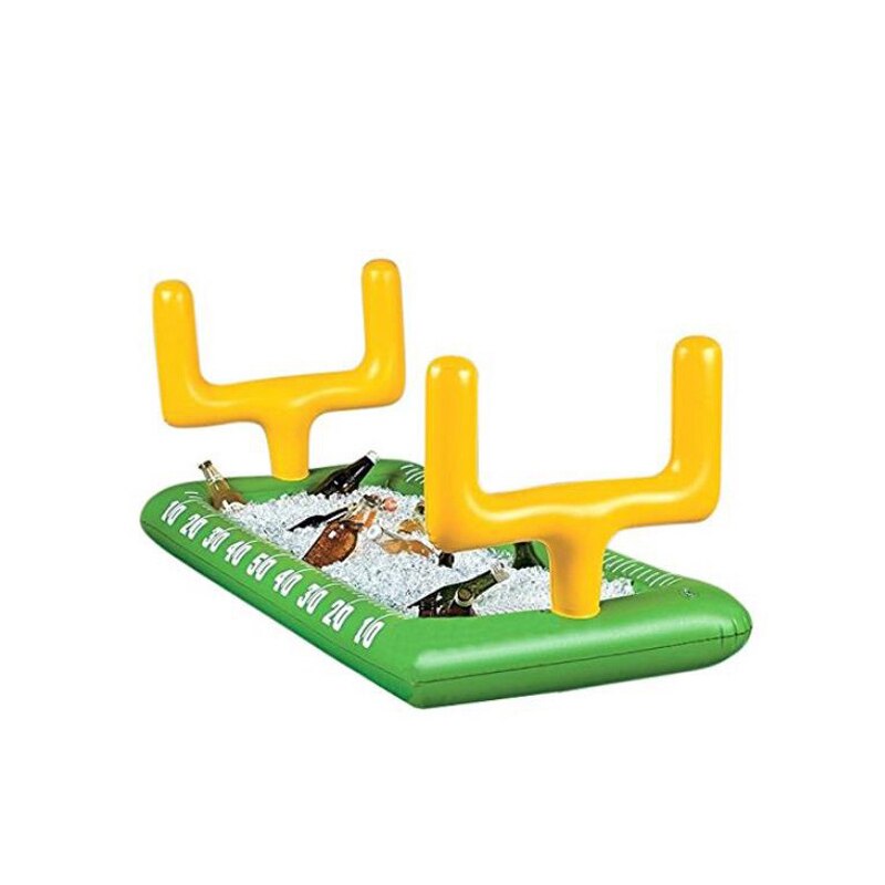 Horn uppblåsbart ölbord, matdryckshållare för sommarens vattenfest, uppblåsbar bricka, partyhink, simring ,130*70*15cm