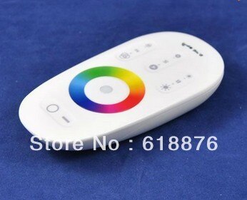 DC12-24V, LED touchscreen RGB controller met 2.4g RF afstandsbediening voor rgb led strip/lamp/plafond, retail,