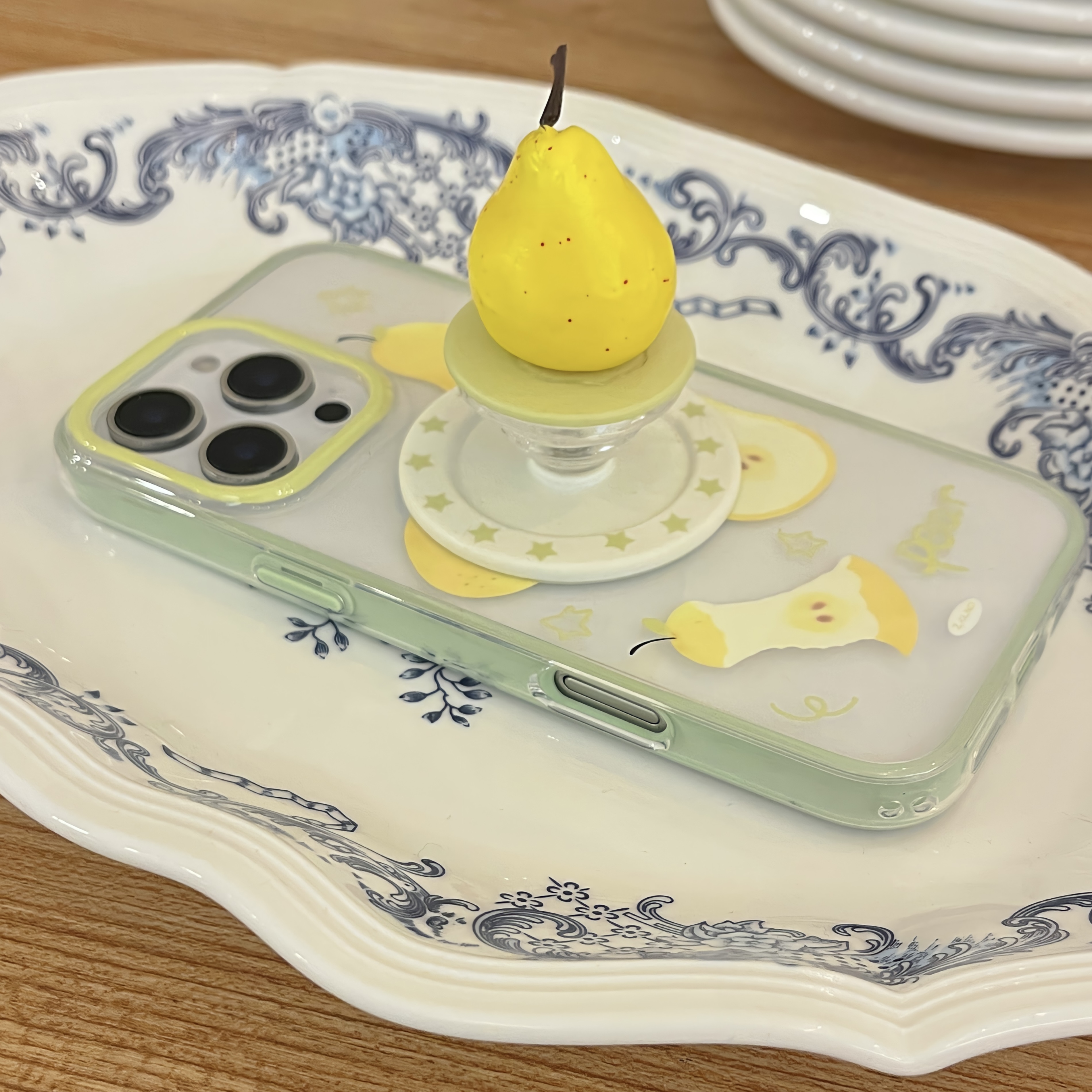 Urocze etui na telefon z magnetyczną uchwytami w kształcie gruszki, silikonowe, odporne na wstrząsy, miękkie, zapobiegające upadkom, robić iPhone 16 15 14 13 zawodowiec Max plus