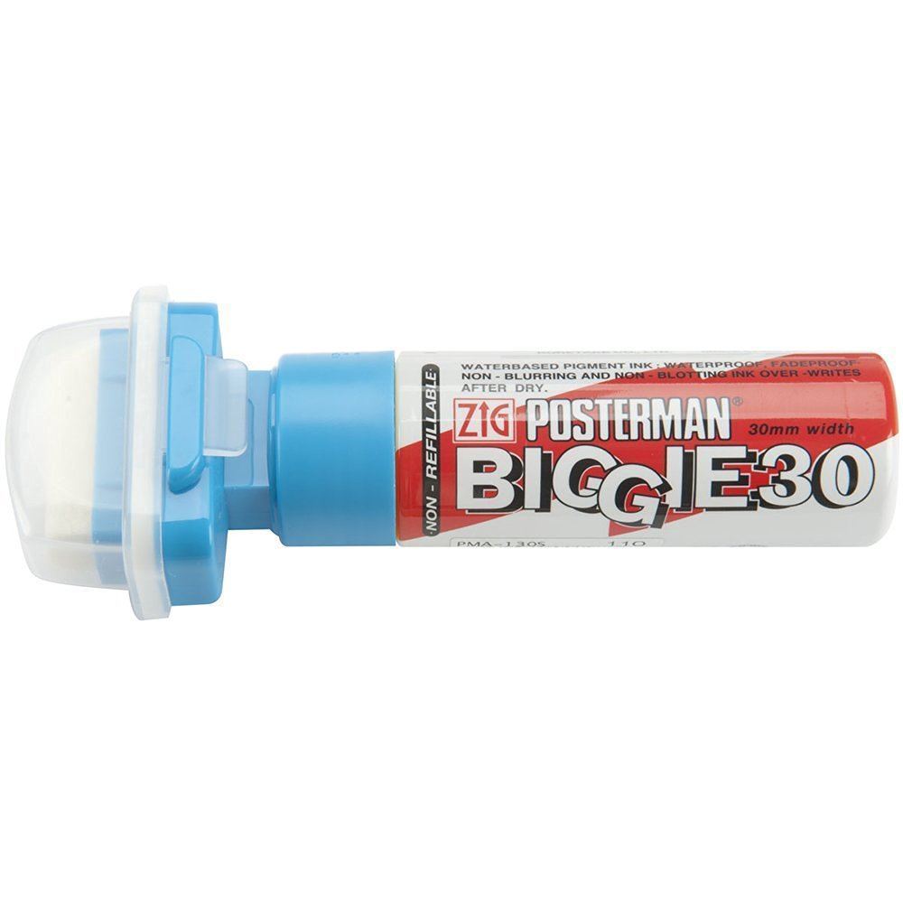 ZIG Kuretake-bolígrafos para póster, rotuladores de tiza BIGGIE de 30mm, cepillo resistente al agua, marcadores POP de Japón PMA-130