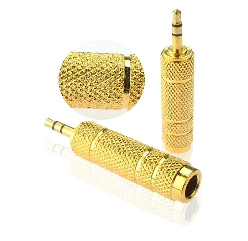 3.5mm to 6.5mm adapter electric piano electronic electronic drum microphone adapter 3.5mm male to 6.5mm female headphone adapter