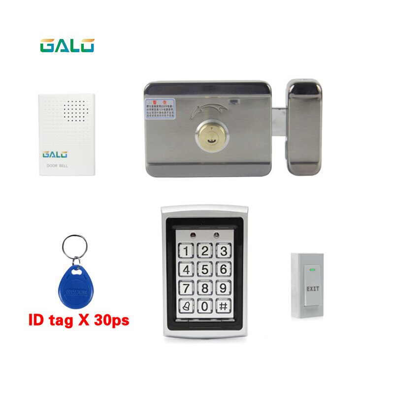 Home Family Use 12V DC Electronic Lock Electric Motor Lock Mute Door Lock For Access Control System Single-Sided Key: D kit c