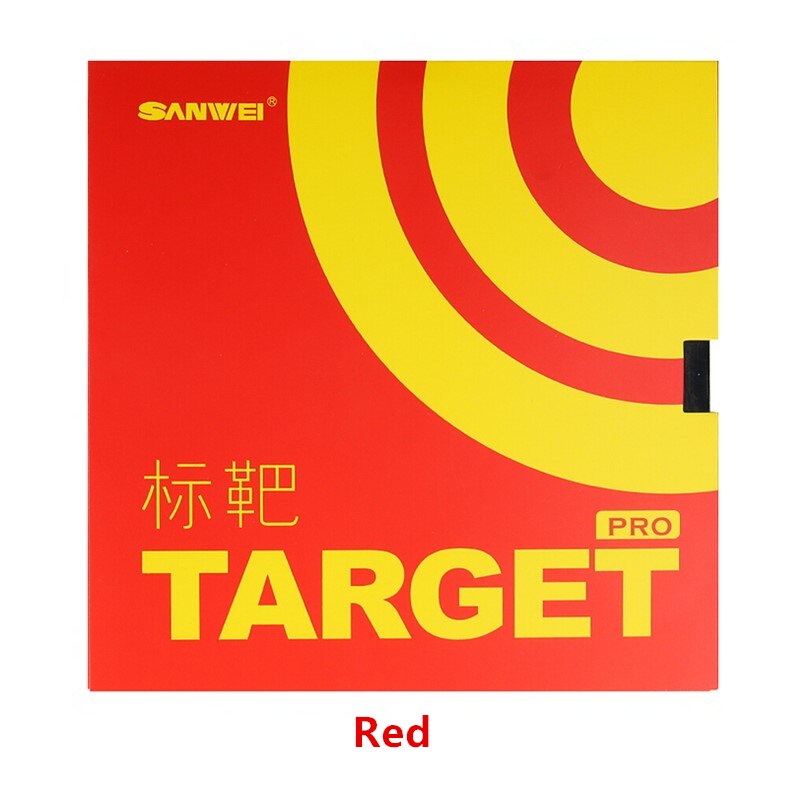 SANWEI TARGET Provincial Table Tennis Rubber sticky forehand offensive pimples in SANWEI ping pong sponge: Red