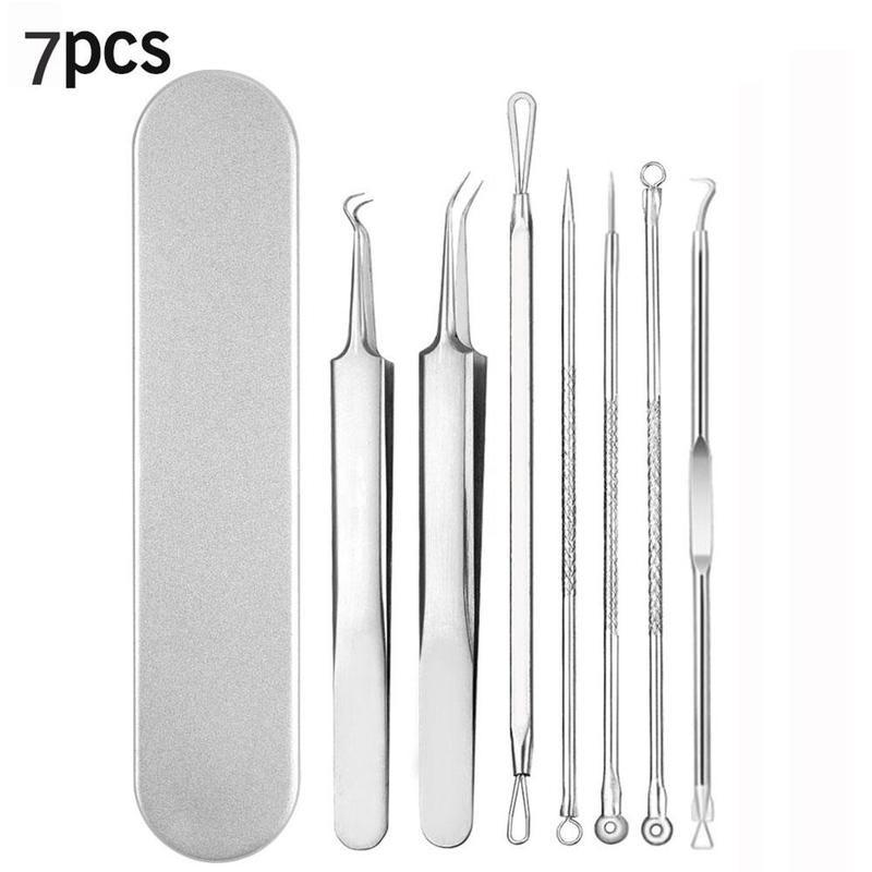 Agujas para quitar espinillas y acné, limpiador de puntos negros, herramientas de belleza para el cuidado de la piel, Unisex, T6E1: B