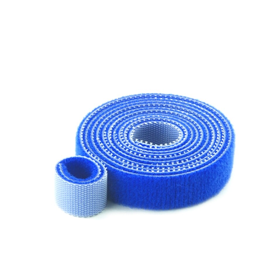 20mm 2PCS 3PCS Cable Ties Wire Bandage Hook Loop Fastening Tape Cable Self Adhesive Strap Holder Nylon Wire Management Storage: 3PCS Blue