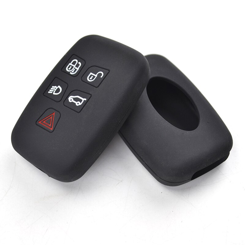 Funda de llaves de silicona para Land Rover Range Rover Sport Vogue Evoque descubrimiento 4 Freelander carcasa para mando a distancia sin llave soporte Protector