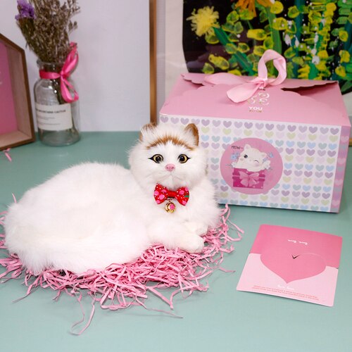 Kinderen Knuffel Slapen Dier Simulatie Kat Pop Simulatie Creatieve Woondecoratie Kind Pluche Speelgoed Model DD60FZ: Style 3