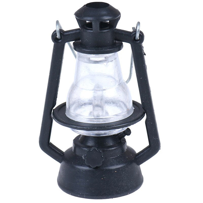 1:12 puppenhaus freundlicher Baby Spielzeug Mini Möbel Miniatur retro schwarz Kerosin lampe