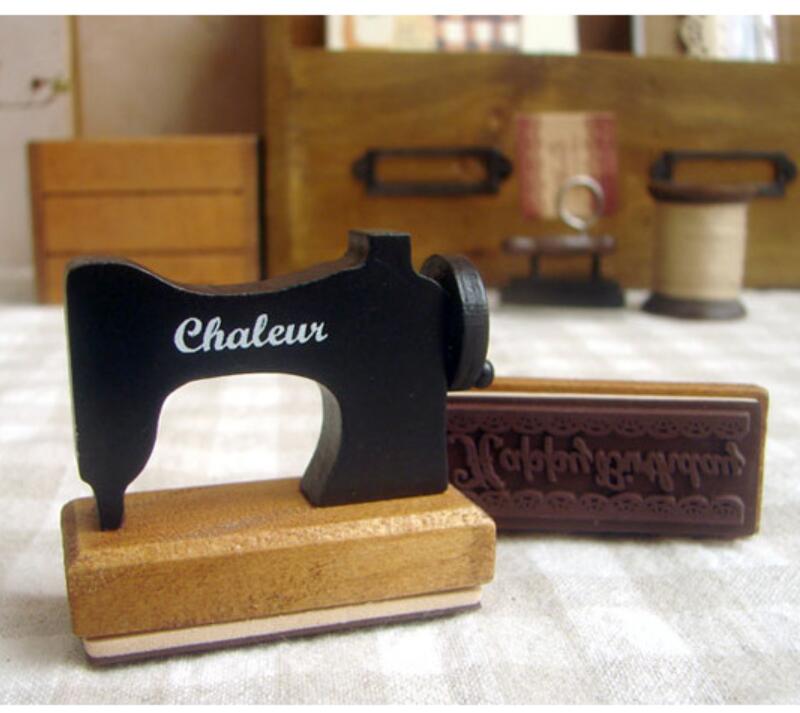 1 Teile/paket Neue Nette Jahrgang Eisen bilden Französisch Merci Klare Stempel DIY Holz Briefmarken: Nähen Maschine