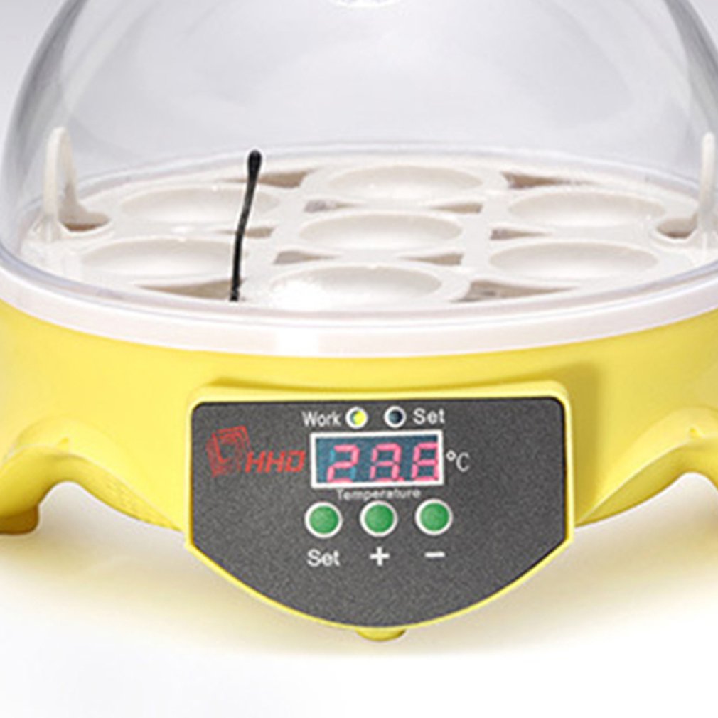 7 small incubator semi-intelligent egg incubators ABS Transparent Digital display Digital temperature controls