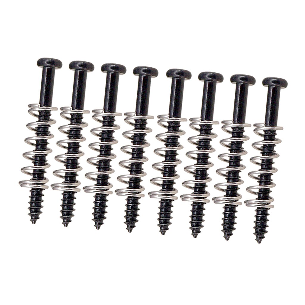 Tornillos de pastilla Humbucker portátiles, juego de resortes rectos, piezas de repuesto, tornillos de anillo de montaje de pastilla para guitarra eléctrica/bajo