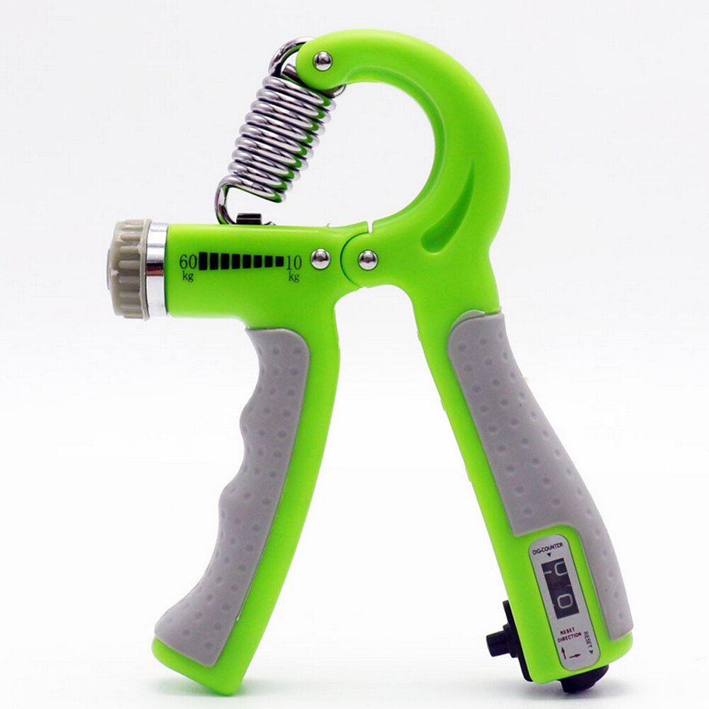 10-60Kg Verstelbare Heavy Gripper Fitness Hand Exerciser Grip Fatgrip Pols Verhogen Sterkte Lente Vingerknelbeveiliging Carpaal Expander: Green
