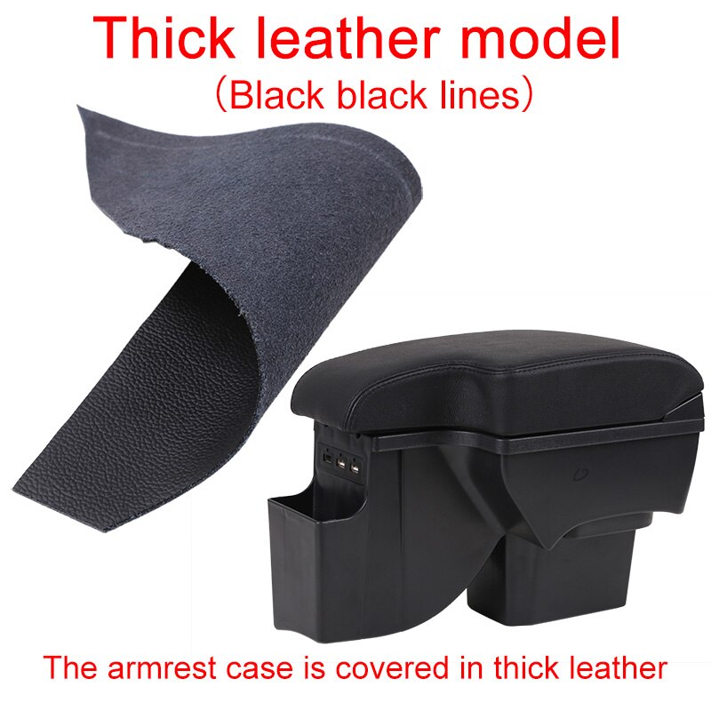 Armrest Box For Chevrolet Cruze Car Central Storage Container PU Leather: thick black line