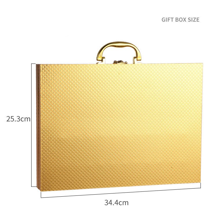 Goud Servies Set 24 Stuk Gouden Bestek Set Roestvrij Staal Servies Sets Bestek Zilverwerk Mes Vork Lepel Box Set: only box