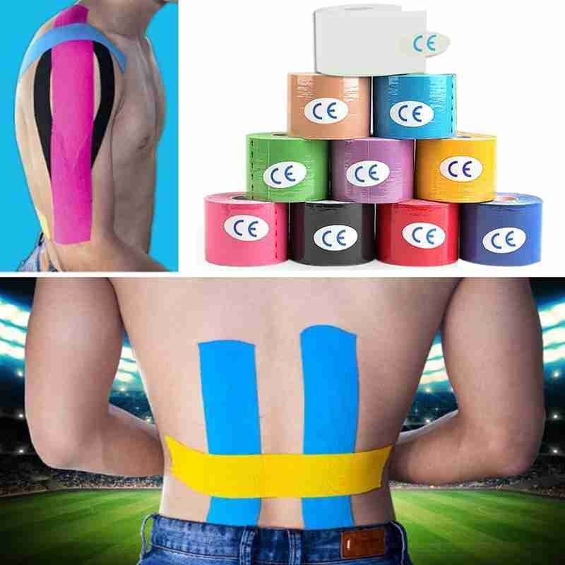 Sport athlétisme élastique kinésiologie Muscle bande élastique coude Kinesio bracelets genou protecteur Fixer Support bande orthèse Ba W7I8