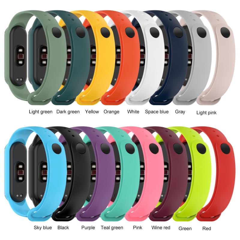 1PC Smart Bracelet Watchband Suitable For Xiaomi Bracelet 5 Anti-lost Strap Sport Multicolor Waterproof Replacement Wristband