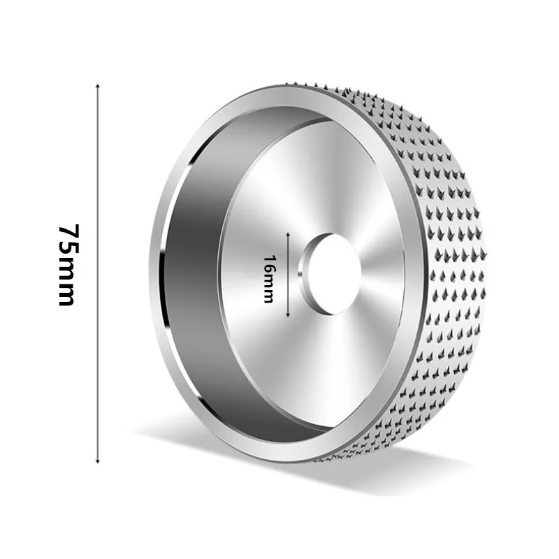 Träsnideri skivslip trä volframkarbid slipskiva slipmaskin formningsskiva borrning träslipning snideriverktyg (silver): Brun