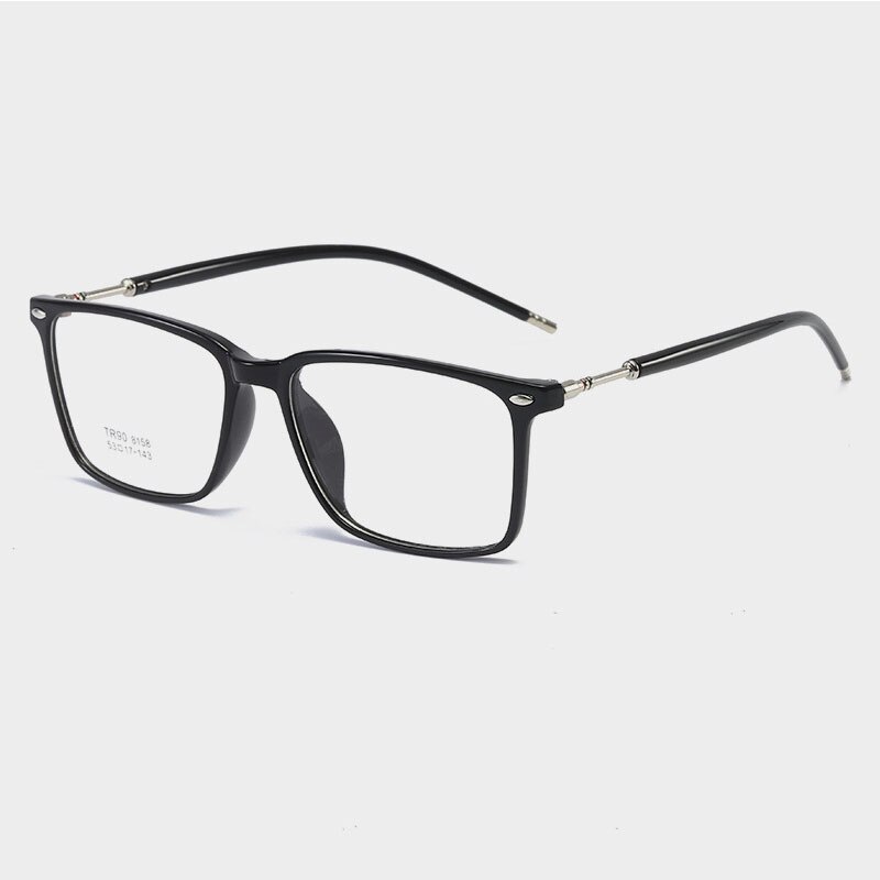 Transparent Eyeglasses Blue Light Blocking Optical Glasses Frames Women Men Computer Eye Glasses Eyewear Square Oculos: Black