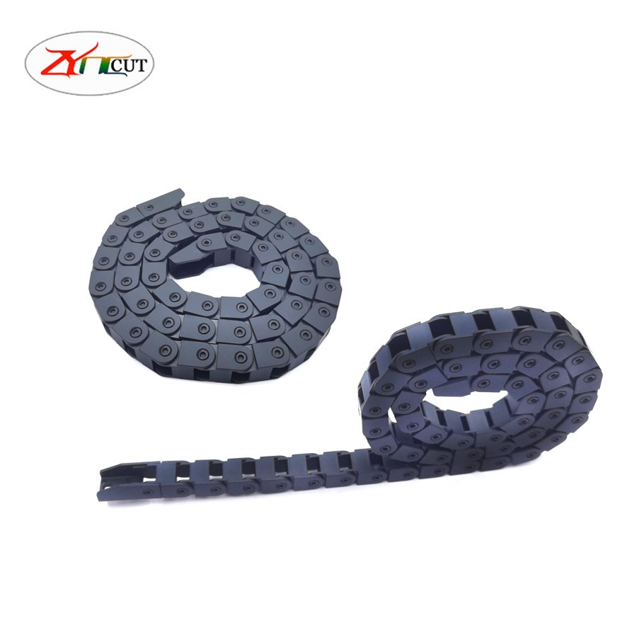 Connecteurs d'extrémité de chaîne de câble en Nylon pour machine à graver CNC, 10x10 10x20 15x20 15x30 15x40mm L1000mm