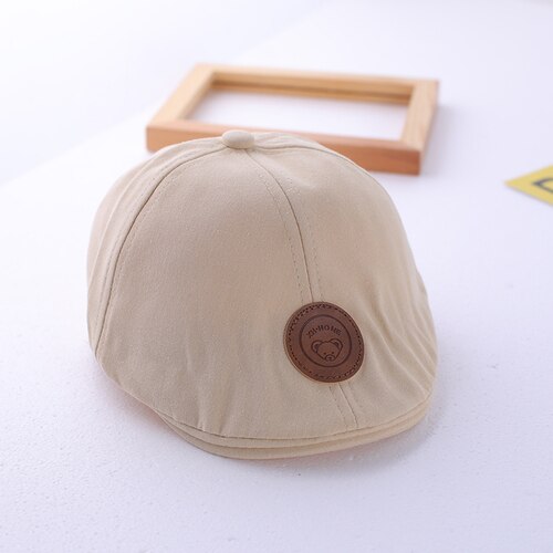 Cappello del bambino primavera e in autunno sottile del ragazzo Coreano dei bambini della protezione del bambino del berretto da baseball marea: Creamy-bianca