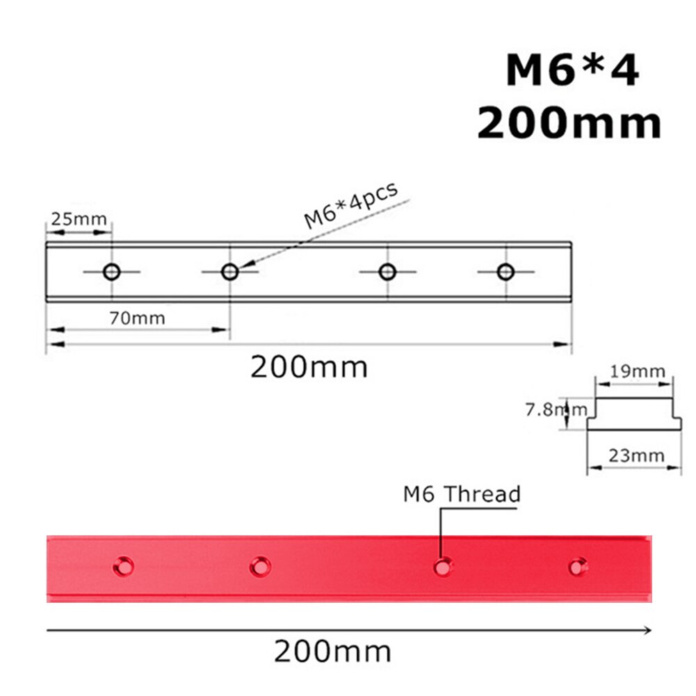 Chute Aluminium Alloy T-tracks Model Slide T Slot And Standard Miter Track Stop Woodworking Tool For Workbench Router Table