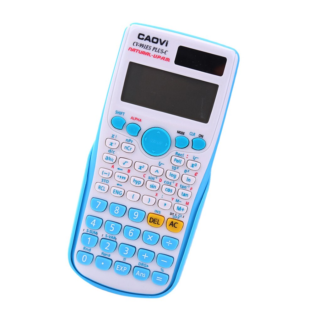 Portable Scientific Calculator Multifunction Counting Tool with Button Battery for Student School Office Stationery Supplies