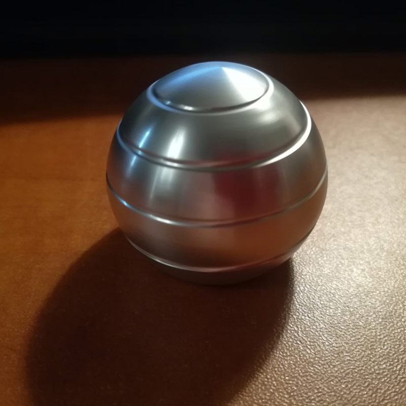 Decompression Finger Gyroscope Rotating Gyro Spherical Desk Gyroscope Desk Toy Optical Illusion Flowing Finger Toy For Adult