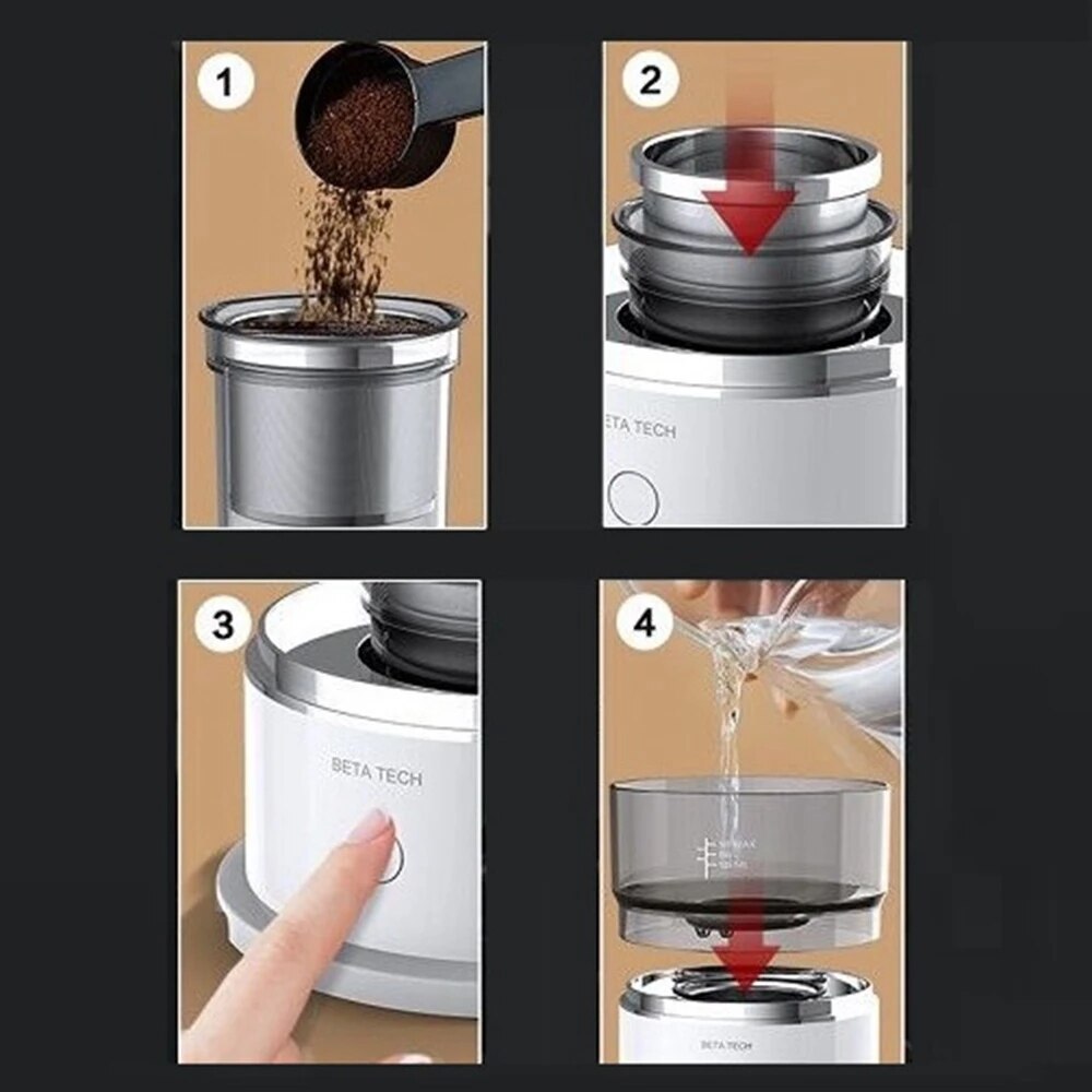 Xiaomi Mijia – Machine à café intelligente, automatique, manuelle, Mini Pot Portable, goutte-à-goutte, Extraction par poinçon à l&#39;extérieur