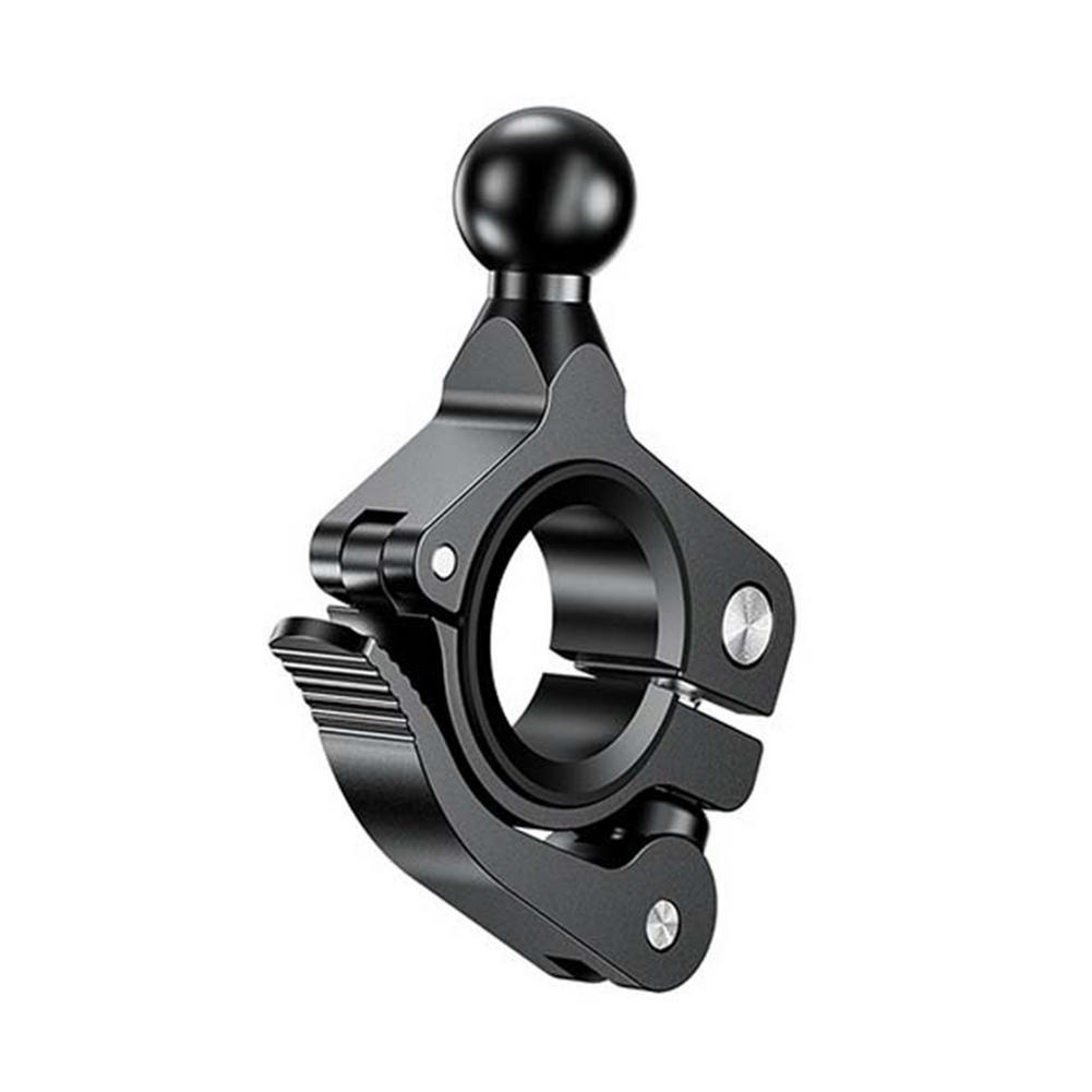 Soporte de bola de goma de 1 o 1,5 pulgadas para motocicleta, Base de montaje redonda o cuadrada de aluminio para Gopro y Garmin: Color rojo