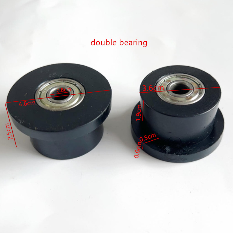 2 stücke rüder gerät Gleitlager rolle Fitness Studio Fitness geräte Rollen teile rüder gerät Kissen Lagerbier Rollen teile: Braun