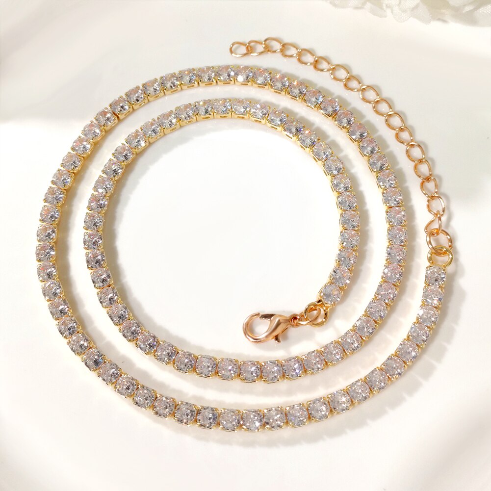 Cursive Letters Cubic Zirconia Chain Intial Name Necklace Hip Hop Jewelry Gold Silver Color CZ 26 Alphabet Pendant Necklaces