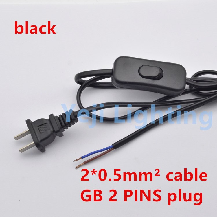 EU 303 knop switch kabel Zwart wit OP/OFF rocker s... – Grandado