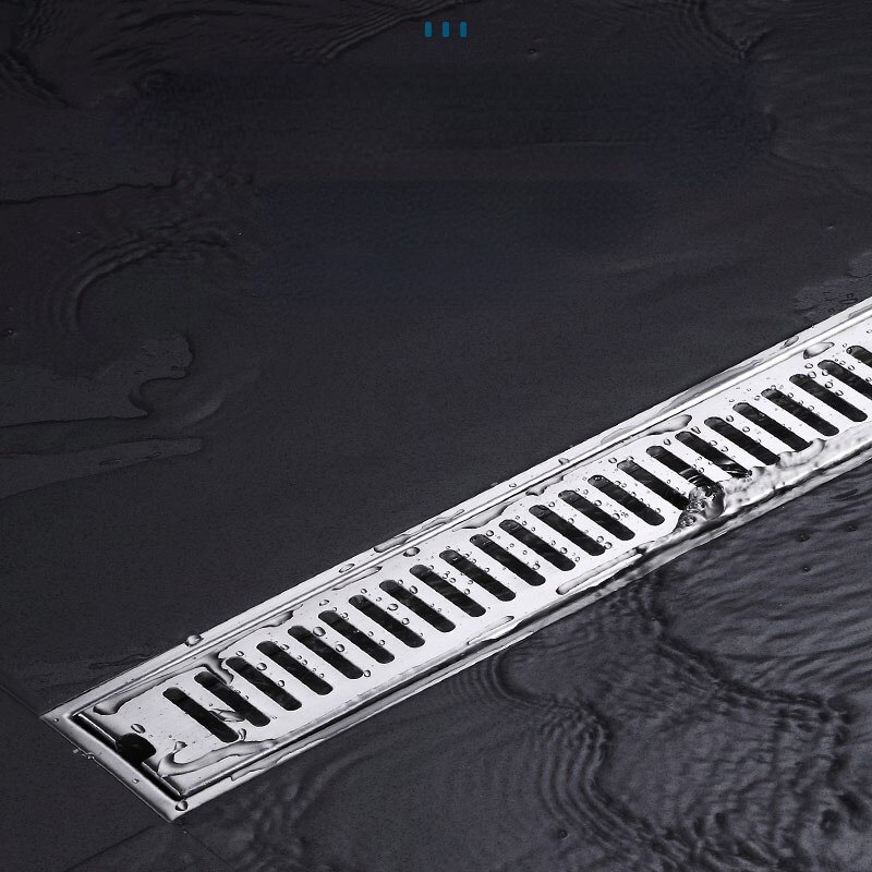 Stainless steel Long Square shower floor drain cover floor waste grate for Shower room toilet insect proof