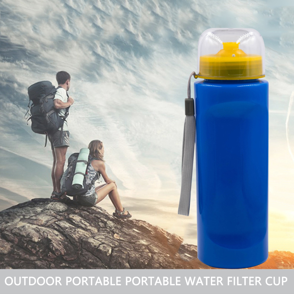 Waterfilter Persoonlijke Waterzuiveraar 750Ml Waterkoker Emergency Camping Reizen Wilde Drinken Ultrafiltratie Water Filter